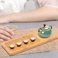 thumbnail image 3 of Bandeja de té de bambú, tetera de bambú portátil de forma rectangular, tablero de té de mesa, diseño de última generación, 3 of 12