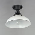 thumbnail image 2 of 35110WTBK Maxim Lighting Granville - 1 Light Outdoor Flush Mount-White/Black Finish, 2 of 4