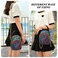 thumbnail image 7 of Leather Handbag Crossbody Bag Red Magical Dragon King, 7 of 7