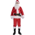 thumbnail image 1 of 7 piezas/11 piezas de disfraz de Papá Noel para fiesta, carnaval, disfraz de cosplay para hombre, 1 of 9
