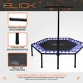 thumbnail image 3 of Trampolin Fitness Ejercicio Brincolin Con Barra Agarradera Jumping Aeróbicos 94x101 Cm Color Azul Blick, 3 of 5