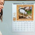 thumbnail image 4 of Oferta por tiempo limitado!Calendario de escritorio 2025,12 calendario de pared mensual con patrones variados, fácil de colgar, 4 of 9