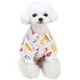 thumbnail image 1 of Ropa para cachorros, camisa de solapa con estampado de piña, camiseta polo de verano, ropa para mascotas, ropa para perros (rosa), 1 of 5