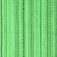 thumbnail image 1 of Ahgly Company Indoor Square Solid Emerald Green Modern Area Rugs, 7' Square, 1 of 4