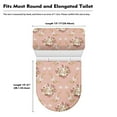 thumbnail image 5 of Renewold Easter Theme Toilet Lid Cover Set of 2 Rabbit Flower Toilet Lid Dust Pad and Toilet Tank Lid Pad Home Decorations Keep Bathroom Toilet Clean, 5 of 6