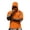 Orange, variant on Men's Short Sleeve Hoodie Pullover with Abstract Paint Splatter Print Relaxed Fit Casual Lightweight Top for Everyday Wear