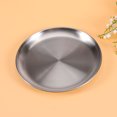 thumbnail image 2 of BESTYASH Assiette Ronde en Métal en Acier Inoxydable Sûre à Utiliser pour Fruits Lot de 1, 2 of 6