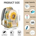 thumbnail image 6 of Boho Sunflower Aesthetic Waterproof Backpack - Lightweight & Durable for Daily Commute, 6 of 6