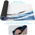 thumbnail image 5 of 31.4"x11.8"Extended Large Gaming Mouse Pad,XL Large Non-Slip Rubber Base Mousepad with Stitched Edges,Waterproof Keyboard Mouse Mat Desk Pad,Japanese Sea Wave, White and Blue Tones, 5 of 6