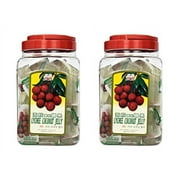 NineChef Bundle - Jin Jin Lychee Coconut Candy Jelly Cups 52.9 Ounce Container (Pack of 2) + 1 NineChef Brand Long Handle Spoon