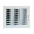 thumbnail image 2 of 10"x 8" (Duct Opening Size) 1-Way Stamped Face Steel Ceiling/sidewall Air Supply Register - Vent Cover - Actual Outside Dimension 11.75" X 9.75", 2 of 6