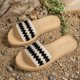thumbnail image 4 of Sandalias de Deslizamiento Planas de Zapatillas de Pie Abierto de las Mujeres con Suela Suave para el Uso Casual de la Playa de Verano Al Aire Libre, 4 of 8