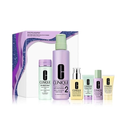 Clinique Great Skin Everywhere For Dry Skin Gift Set  6pc