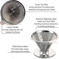 thumbnail image 4 of Pour Over Coffee Dripper Reusable Drip Cone Coffee Filter Portable Pour Over Coffee Maker Home Offi, 4 of 4