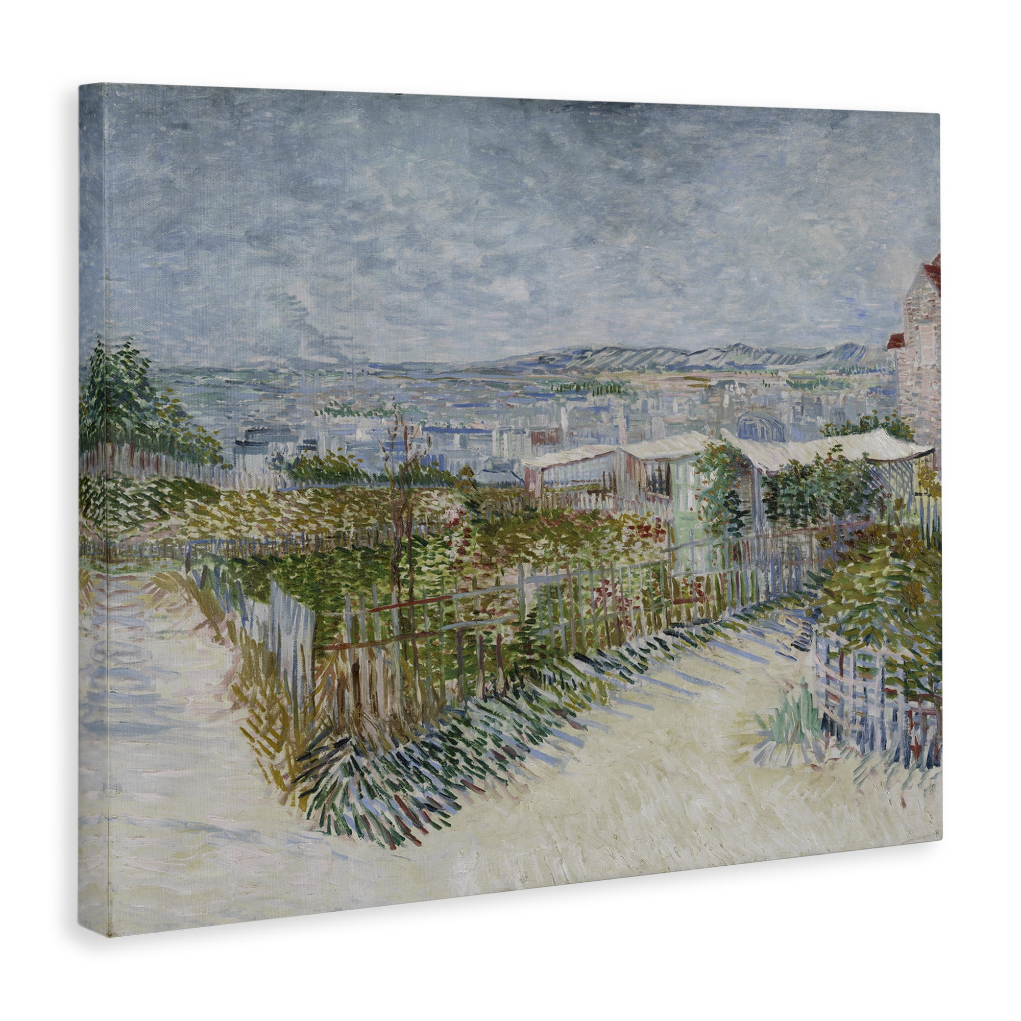 Stupell Industries Van Gogh Monmarte Landscape Landscape & Nature Painting Wrapped Canvas Art Print Wall Art, 40 x 30