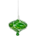 thumbnail image 2 of Barcana Lighted Onion Shaped Macrame-Style Christmas Decoration - 11" - Green - Warm White, 2 of 9