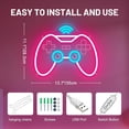 thumbnail image 3 of Gamer Neon Sign 13.7in, Game Controller LED Sign for Gaming Room Decor - USB Powered Game Neon Light for Teen Boy Room Decor - Best Gamer Gifts for Boys, Kids, 3 of 4