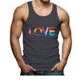 thumbnail image 1 of Tstars Mens LGBT Clothing Love is Love Heart Gay Lesbian Rights Support Pride Parade Rainbow Flag Gay Gifts for Husband Gay Shirt for Him Shirts for Men Tank Top, 1 of 3