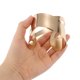 thumbnail image 5 of EXHUMKY 1Par Ajustable De Brazalete Irregular Y Hueco En Color Dorado Para Mujer, 5 of 6