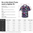 thumbnail image 5 of Daiia whale fish octopus Print Hawaiian Shirt for Men Gentle Cotton Regular Short Sleeve Casual,Large, 5 of 7