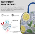 thumbnail image 3 of Lunch Bag Lunch Box for Women Reusable Insulated Lunch Bags,Water-Resistant Lemon Print Cooler Lunch Tote Bag, Large Capacity for Work Travel Picnic, 3 of 6