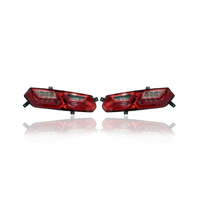 Tail Light Assembly - Compatible/Replacement for '14-19 Chevrolet Corvette Stingray Convertible/Coupe - LED - Pair, Left Driver + Right Passenger Set - 84587836, 84587835