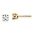 thumbnail image 3 of Auriga Fine Jewelry 14K Yellow Gold 5/8 cttw Round Lab Grown Diamond Stud Earrings for Women (Clarity- VS, Color-D-F), 3 of 6