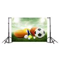 thumbnail image 3 of ABPHOTO 7x5ft Sports Game Backdrop Interior Stadium Football Basketball Baseball American Soccer Backdrops for Photography Shining Lights Green Grassland Photo Background Boys Men Studio Props, 3 of 4