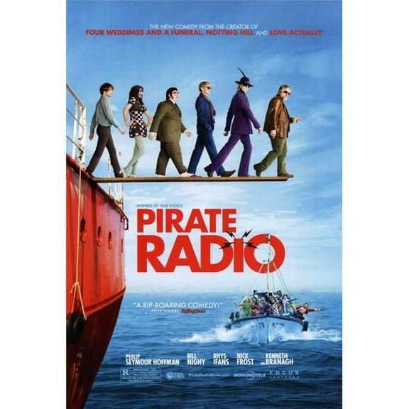 Pop Culture Graphics MOVEB67140 Pirate Radio Movie Poster, 11 x 17