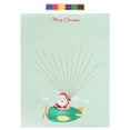 thumbnail image 1 of Pintura de huellas dactilares DIY para árbol de Navidad, decoración del hogar, Papá Noel de dibujos animados, 1 of 9