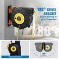thumbnail image 6 of VEVOR Retractable Extension Cord Reel, 45 FT, Heavy Duty 12AWG/3C SJTOW Retractable Power Cord with Lighted Triple Tap Outlet, 15 Amp Circuit Breaker 180° Swivel Bracket for Ceiling or Wall Mount, 6 of 9
