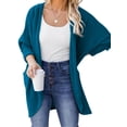 thumbnail image 1 of DYMADE Women Solid Color Long Sleeve Elegant Fashion Cardigan Loose Top, 1 of 4