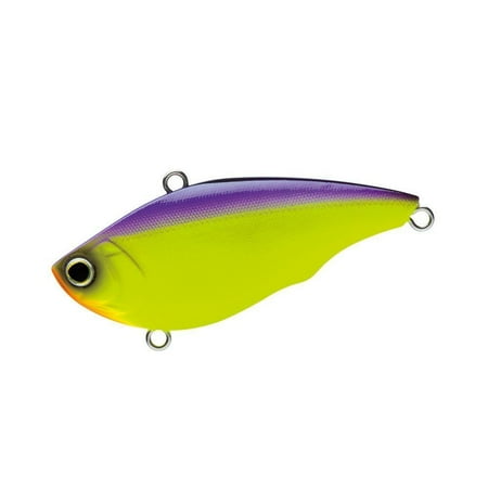 Yo Zuri Rattln Vibe Lures - Yo-Zuri R1159-PUCL Rattl'N Vibe Sinking Lipless Crankbait Lure Purple Chartreuse