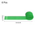 thumbnail image 2 of Uxcell Cintas de Papel Crepé 6 Rollos 196.8 pies para Decoración, Verde (1.4 in x 32.8 ft/Rollo), 2 of 5