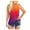 Orange, variant on Sngxgn Women's Lace Cami Tank Top Basic V Neck Camisole Spaghetti Strap Tops(Orange,XL)