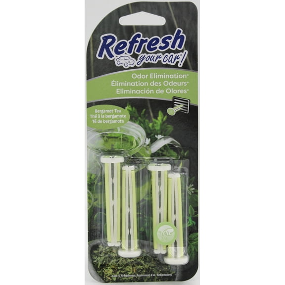 Refresh Your Car Vent Stick Bergamot Tea, 4 Ct