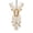 C, variant on Vintage Hanging Lantern Decoration with Snowflake and Crystal Pendant, Warm White Led Lights, Antique Bronze Metal Frame, 1 Piece, for Indoor and Outdoor Porch, Christmas