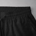 thumbnail image 3 of SYMOID Womens Casual Linen Pants Balloon High Waisted Elastic Waistband Pull On Cropped Wide Leg With Pockets Khaki,Size S, 3 of 5