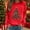 Red, variant on Sakmal Holiday Womens Sweatshirts Fall Christmas Green Sweatshirts Casual Christmas Trees Long Sleeve Shirts