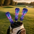 thumbnail image 5 of Yuyamidu Purple Butterfly Golf Head Covers, Waterproof Leather Golf Club Head Covers Sunflowers Club Protection, Designed to Fit Driver Fairway Hybrid, 5 of 7