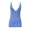 thumbnail image 4 of Aihuaihua Women's V Neck Lace Up Knit Vest Stylish Solid Color Casual Sleeveless Pullover Top, 4 of 6