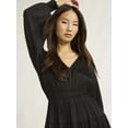 thumbnail image 2 of Scoop Women's & Women's Plus V Neck Plissé Midi Dress, Sizes XS-4X, 2 of 2