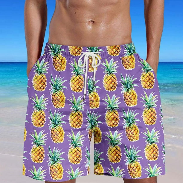 Puntoco pantalones cortos de verano para mujer, moda 2024, estampado de llama para hombre, pantalones cortos informales de playa con dibujo de fruta hawaiana especial