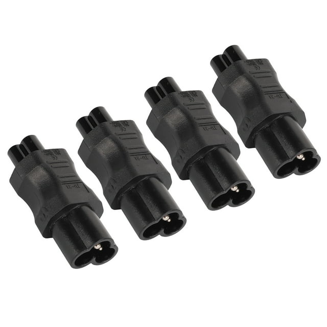 Conector IE IE, 4 piezas IEC320 C6 a IE Convertidor IE Adaptador de corriente IE Materiales de la mejor calidad