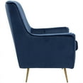 thumbnail image 5 of Fox Hill Trading Lana Velvet Accent Chair, Parisian Blue, 5 of 6