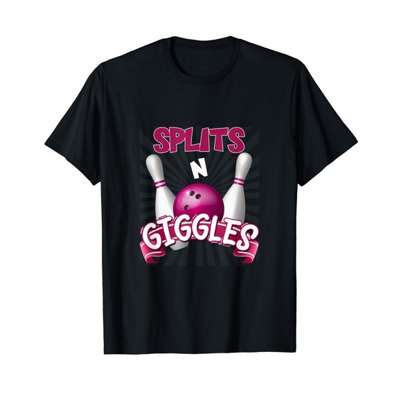 Splits 'n Giggles Funny Bowling Team Bowler Sports Player T-Shirt