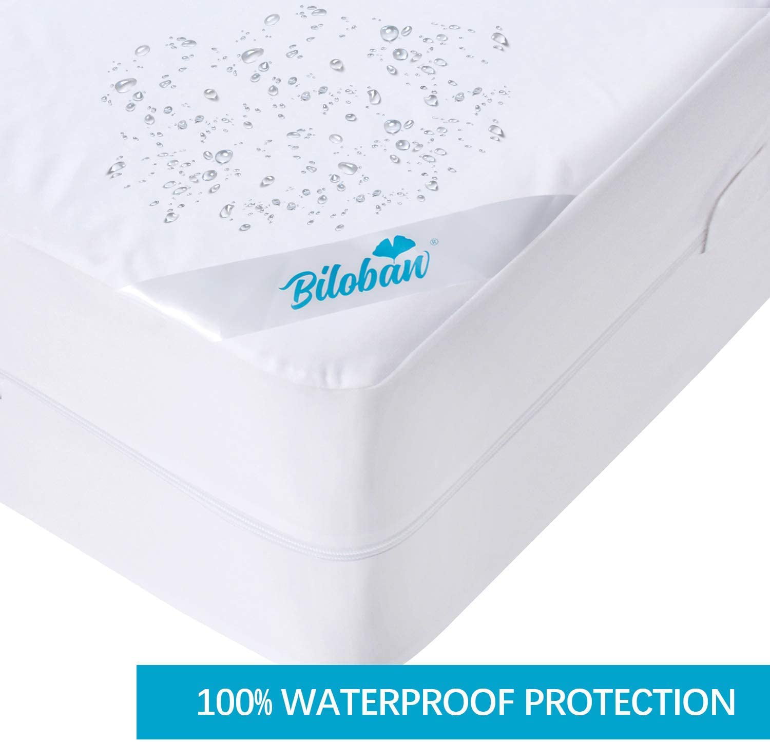 Details about   Waterproof Zippered Matress Encasement Advance Zipper Flap Mattress Bed Cover 
