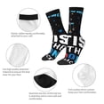 thumbnail image 3 of KLL I Love With Autism To The Moon And Back Print Cool Socks Men's Women's Crew Socks Funny Crazy Novelty Stockings, 3 of 6