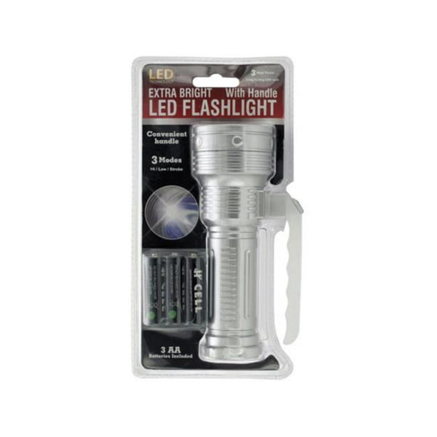 Kole Imports OS906-16 Lampe de Poche LED Extra Lumineuse avec Poignée - Pack de 16