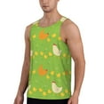 thumbnail image 2 of Zufioo Funny Chicken Print Men's Vest, Sleeveless Quick-drying Muscle T-shirt, Suitable for Sports Fitness, Home Leisure Wear-Small, 2 of 7